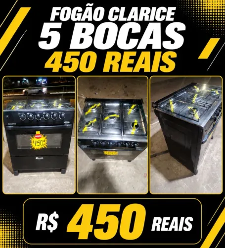 FOGÃO 5 BOCAS REALCE 