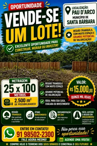 Terreno grande 25*100