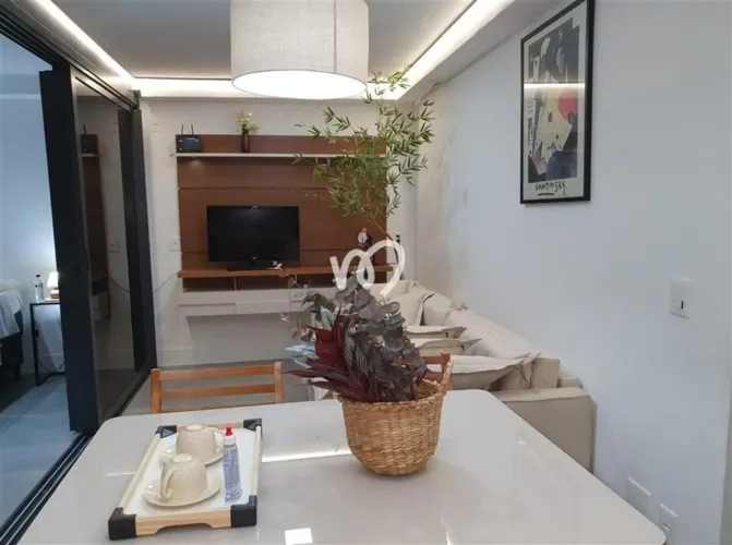 Lindo apto com planta de 1 quarto adaptado para 2 quartos