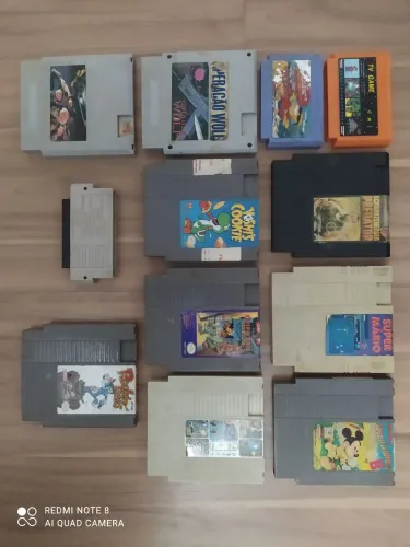 Coleção de cartuchos originais Nintendo