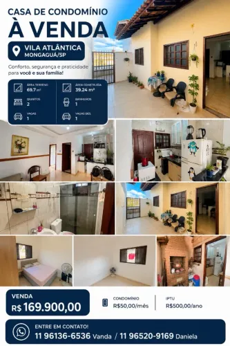 ? CASA DE CONDOMÍNIO À VENDA - VILA ATLÂNTICA | MONGAGUÁ/SP ?