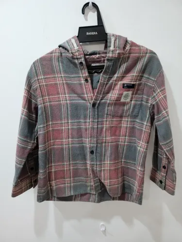 Camisa Xadrez INFANTIL Zara Tamanho 7 anos