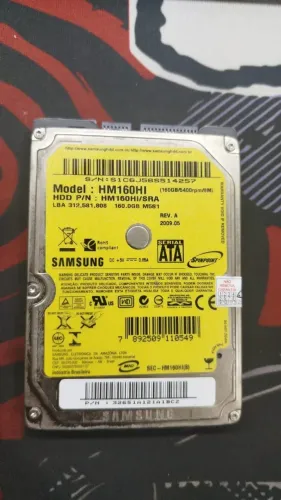 Hd Usado 160GB Samsung Para notebook