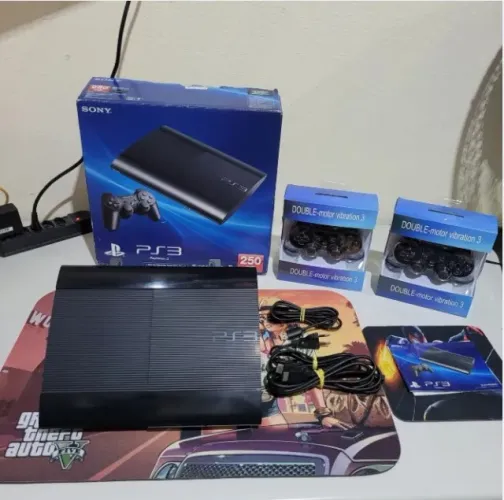 VENDO PS3 DESBLOQUEADO NA CAIXA COM JOGOS E LOJA + ENTREGA GRATIS