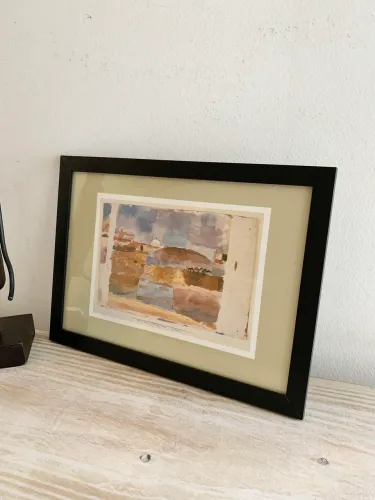 paul klee - Vor den Toren von Kairouan arte emoldurada 24x32cm 