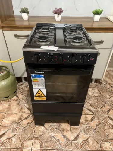 Fogão manual Esmaltec Inox 4Bocas