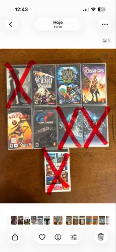 Lote de jogos PSP (vendo separado)