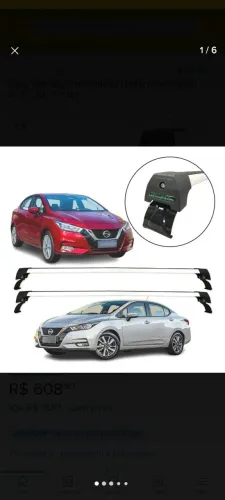 Rack de teto Long life Nissan Versa 