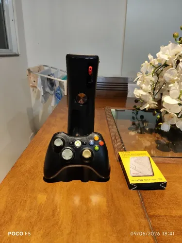Xbox 360 Slim + HD Externo Completo (Pronto para Jogar)