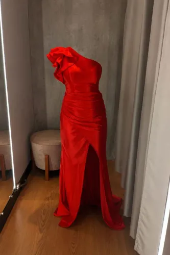 Vestido longo vermelho