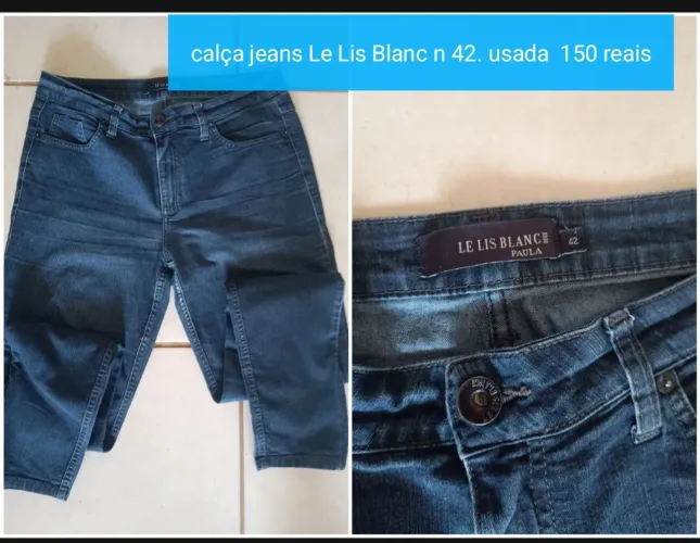Calca jeans le lis blanc