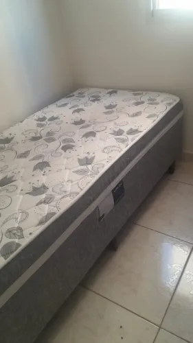 *Conjunto Box solteiro acoplado - D28 - PROBEL ADVANCED Cinza* - Cama de solteiro