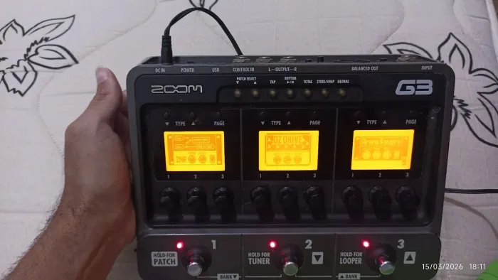 Pedaleira Zoom G3 - Multi Efeitos Completa