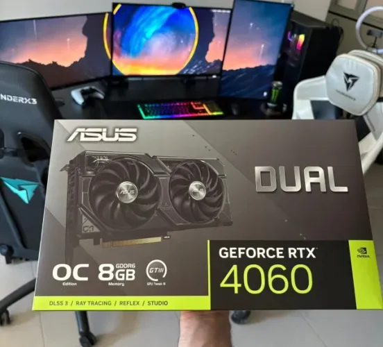 Placa de Vídeo Asus Dual RTX4060 OC 8GB GDDR6