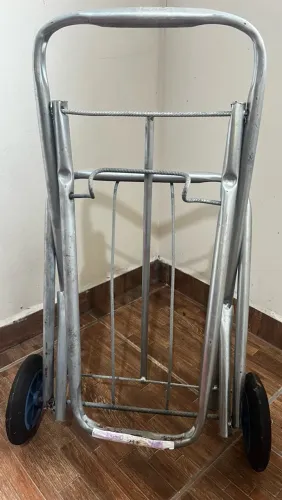 Carrinho Sacoleira Com Bolsa Multiuso Dobrável