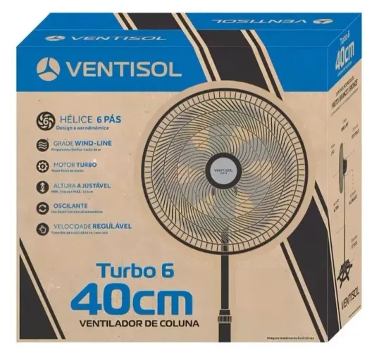 Ventilador de coluna 40 cm. Novo lacrado de fábrica 