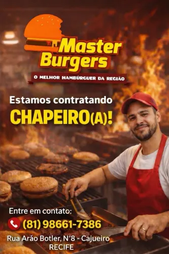 Vaga de emprego! CHAPEIRO (A)