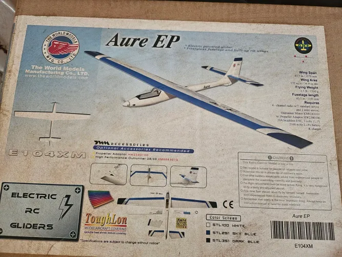 Planador completo AURE LP com rádio
