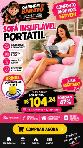 Sofá inflável