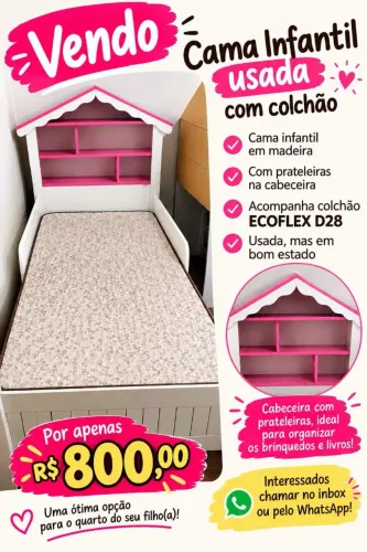 CAMA INFANTIL FEMININA
