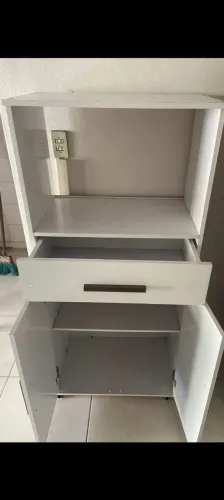 Armario de cozinha para microondas e forno eletrico 