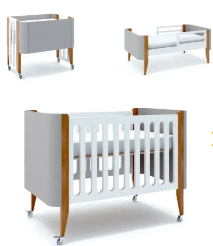 Berço, cômoda e cama júnior