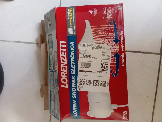 Chuveiro Loren Shower Eletrônico 7500w 220v Lorenzetti