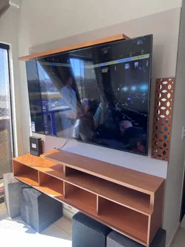 Rack com aparador tv até 55pol