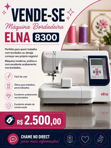 Bordado bordadeira máquina eletronica