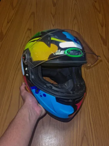Capacete ls2 tam 58 aceito cartão