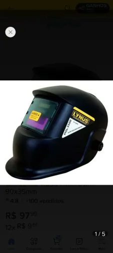 Capacete Lynus para solda