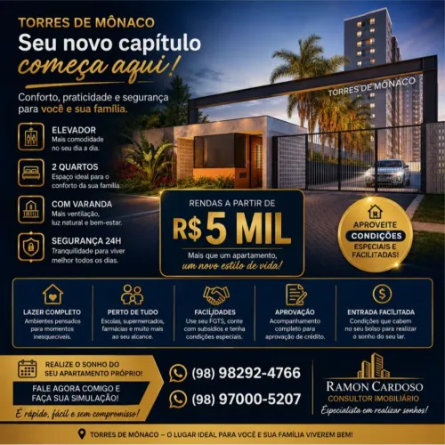 TORRES DE MÔNACO NA PLANTA