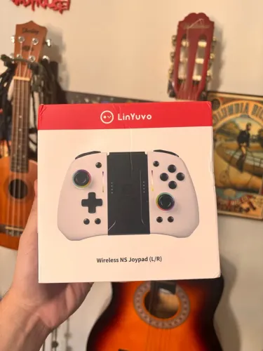 Controle Joy-Con / Joypad LinYuvo KS42 Branco - Nintendo Switch (OLED / V2| Lite)