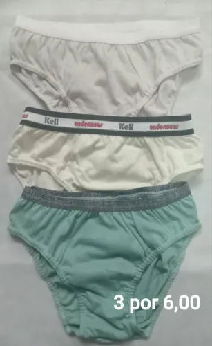 3 peças G infantil *cuecas