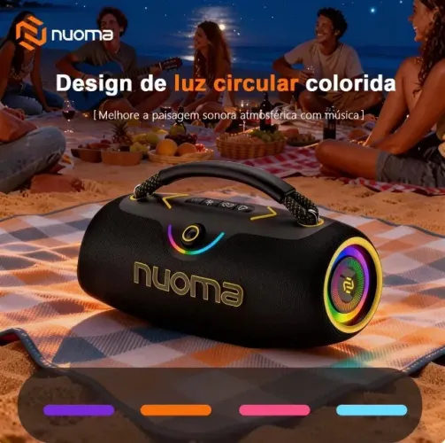 Caixa De Som Boombox Nuoma 350W Bluetooth