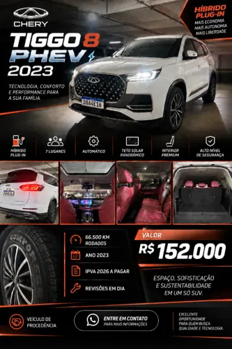 Chery Tiggo 8 Pro 1.5 Turbo (híbrido) 2023
