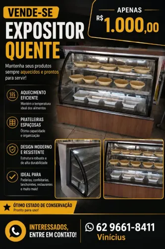 Expositor quente 