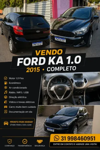 Ford KA 1.0 Se/se Plus Tivct Flex 5P 2015