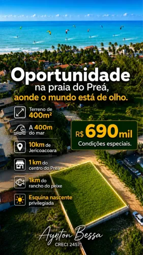 Terreno na praia preá - localização privilegiada