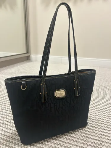 Bolsa Victor Hugo original jacquard preto