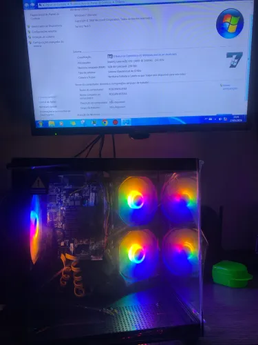 CPU GAMER 2.41GHz + 4GB RAM + HD 500GB + 3 COOLERS RGB (AIGO)