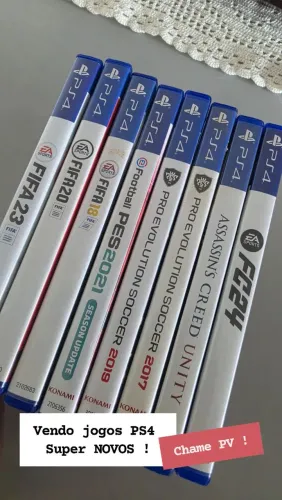 Jogos PS4 diversos (FIFA, PES, Assassins Creed)