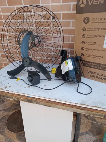 VENTILADOR DE PAREDE VENTISOL 50 CENTÍMETROS HÉLICE DE 3 PAS 3 VELOCIDADES ESTÁ NOVINHO 