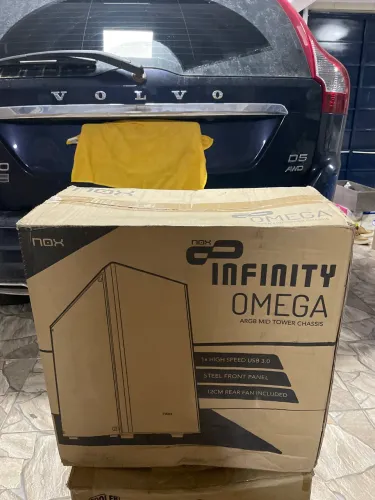 Gabinete Gamer nox Infinity Omega RG Rainbow 1 cooler Lateral em acrílico