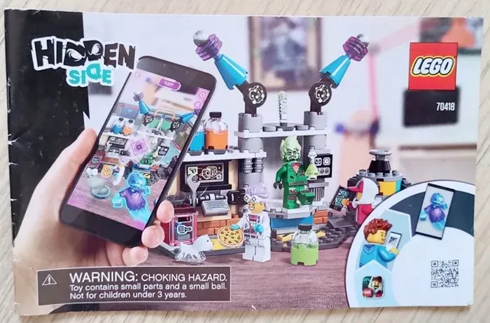 Lego APP e Blocos Laboratório De Fantasmas Hidden Side interativo