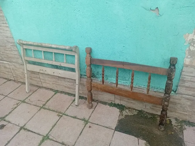 Cabeceiras de cama antiga. Para projeto de decoração etc.