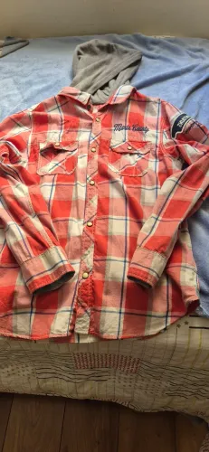 Camisa xadrez infantil, tamanho 12 anos. Importada.