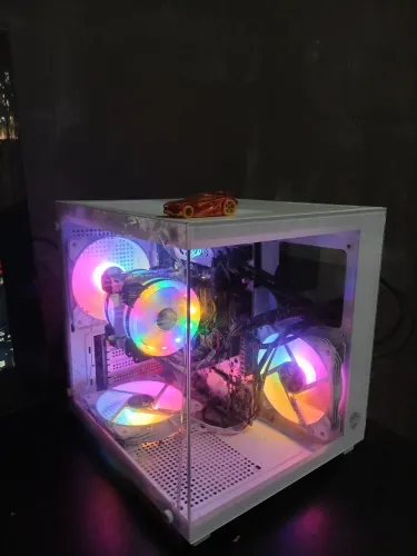 Gabinete gamer aquário 