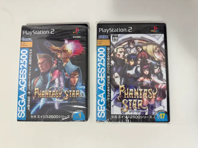 PS2 - Phantasy Stars generations 1 e 2 - Prensado