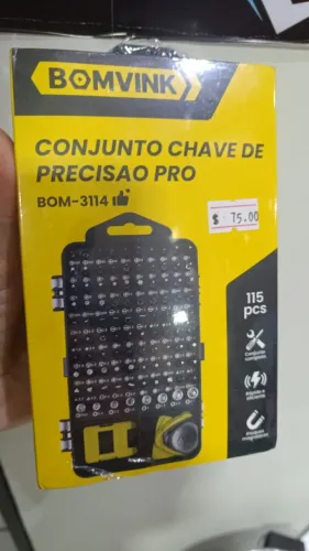Kit ferramentas Conjunto De Chaves De Precisão115 Em 1 Magnético Bomvink - Bom 3114
